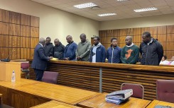 The eight VIP protectors of Deputy President Paul Mashatile. eNCA