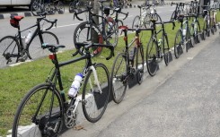 File: Some bicycles parked on the road. Adekunle Ajayi/NurPhoto via AFP