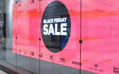A sign telling shoppers about Black Friday specials. AFP/Kena Betancur/Getty Images