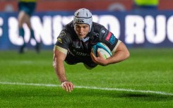Emirates Lions' Henco Van Wyk scores a try. BackpagePix/Andrew Dowling/INPHO/Shutterstock