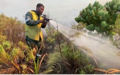 The Simon's Town fire has spread to other areas. eNCA/Kevin Brandt