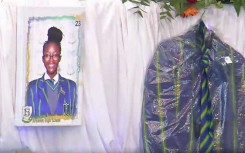 Machaka Radebe's school jacket. eNCA