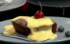 Joshua's version of a malva pudding.