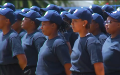 New Cape Town police recruits.