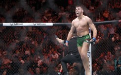 Dricus du Plessis at UFC 290 in Las Vegas. AFP/Steve Marcus/Getty Images