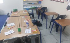 File: Books in a classroom. eNCA/Hloni Mtimkulu