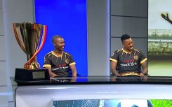 Former Orlando Pirates captain Happy Jele and former Kaizer Chiefs midfield maestro Mandla Masango.