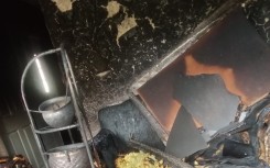 A family in Coronationville is homeless after their flat was set alight on Monday. 