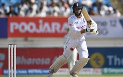 Ben Foakes plays a shot during the third day of the third Test cricket match between India and England. AFP/Punit Paranjpe