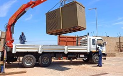 The mini-substation that was found in Lenasia. City Power