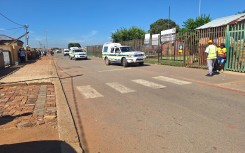 Police at the school in Brakpan. eNCA/Bafedile Moerane