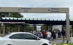 Cosmo City residents are protesting at Eskom's head office over power cuts. eNCA/Kevin Brandt