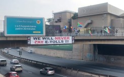 OUTA protesting e-tolls in Johannesburg. eNCA