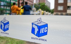 File: IEC barrier tape at a voting station. Darren Stewart/Gallo Images via Getty Images