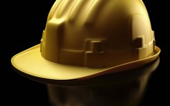 Hard hat, computer artwork.