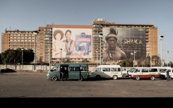A general view of the Bara taxi rank in Diepkloof. AFP/Luca Sola