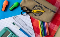 File: Illustration, school supplies.