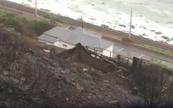 Twelve properties were engulfed as heavy winds fanned flames.