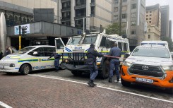 SAPS and Metro Police vehicles
