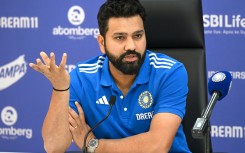 Indian cricket captain Rohit Sharma addresses the T20 World Cup 2024 press conference. AFP/Indranil Mukherjee
