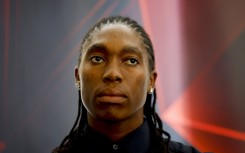 double Olympic champion Caster Semenya looks on during a press conference. AFP/Phill Magakoe