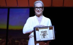 Meryl Streep receives the Honorary Palme d'Or during the Opening Ceremony at the 77th edition of the Cannes Film Festival. AFP/Valery Hache