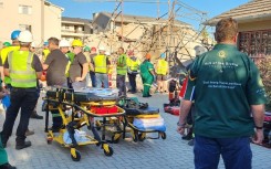 Emergency services on the scene