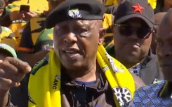 Tokyo Sexwale campaigning in Ekurhuleni on behalf of the governing party.