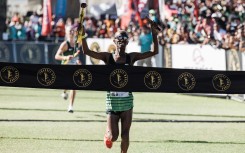 Long distance runner Tete Dijana. AFP/Rajesh Jantilal