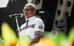 IFP leader Velenkosini Hlabisa addresses supporters during the IFP election manifesto launch. AFP/Rajesh Jantilal