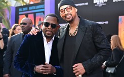 US actors Will Smith (R) and Martin Lawrence (L) attend the Los Angeles premiere of "Bad Boys: Ride or Die" at the TCL Chinese Theatre in Hollywood, California on May 30, 2024. 