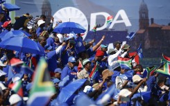 File: Supporters the Democratic Alliance (DA).