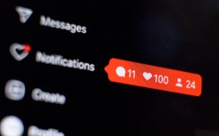 File: Instagram reactions are being displayed on a computer screen. Nikolas Kokovlis/NurPhoto via AFP