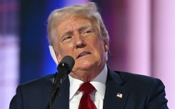 US former President and 2024 Republican presidential candidate Donald Trump speaks during the last day of the 2024 Republican National Convention. AFP/Patrick T. Fallon.jpg