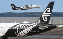 File: An Air New Zealand plane taking off from Auckland Airport. AFP/William West
