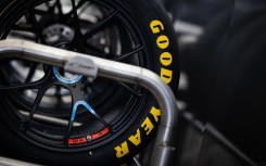 File: Goodyear tyres during the 2024 Rolex 6 Hours of Sao Paulo. André Ferreira/DPPI via AFP