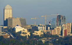 File: General view of central Sandton City.
