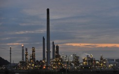 File: Smoke billows from Sapref South African Petroleum Refinery just outside Durban City on November 29, 2011. 