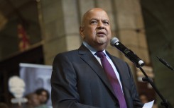 Former Minister of Public Enterprises Pravin Gordhan. AFP/Rodger Bosch