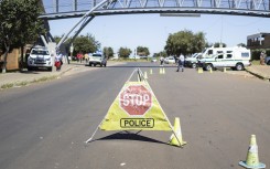 A SAPS access control point roadblock. AFP/Wikus de Wet