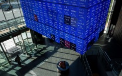 An electronic quotation board displays stock prices of Nikkei 225 on the Tokyo Stock Exchange in Tokyo. AFP/Kazuhiro Nogi