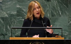 Italy's Prime Minister Giorgia Meloni. AFP/Charly Triballeau