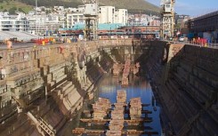 Robinson dry dock, Alfred Basin, Cape Town, South Africa.