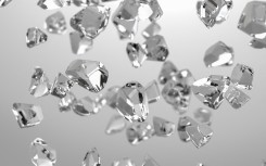 File: A computer illustration of diamond nanoparticles.