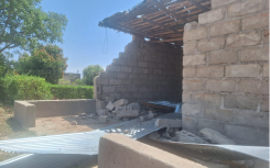 One of the homes damaged in the storm. eNCA/Bafedile Moerane