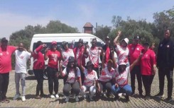 Walking volunteer group for Red Cross