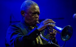 File: Trumpeter, composer and South African singer Hugh Masekela. Elena Aquila/NurPhoto via AFP