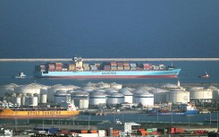 File: A Maersk container ship. Urbanandsport/NurPhoto via AFP