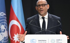 UN Climate Chief Simon Stiell. AFP/Alexander Nemenov