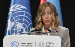 Italy's Prime Minister Giorgia Meloni. AFP/Alexander Nemenov